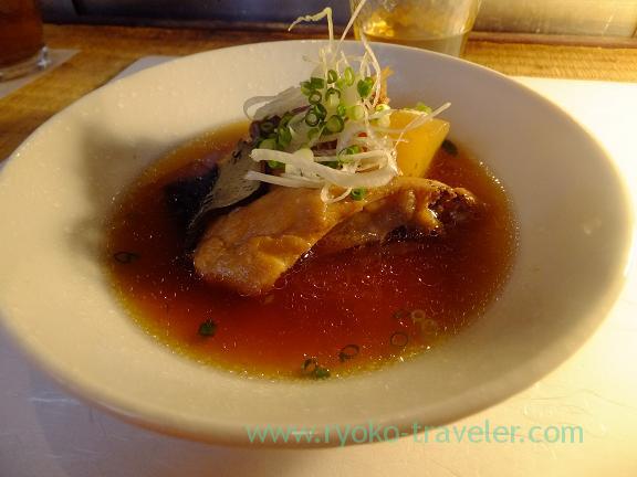 Boiled sea bream with soy sauce, Hazawa